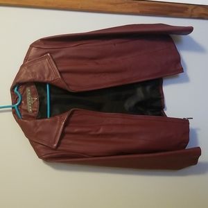 Women's leather jacket size M